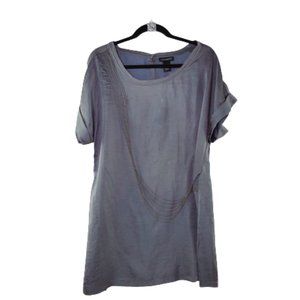 Lane Bryant Gray Beaded Chain Loose Fit Top .New!!! Size 14/16